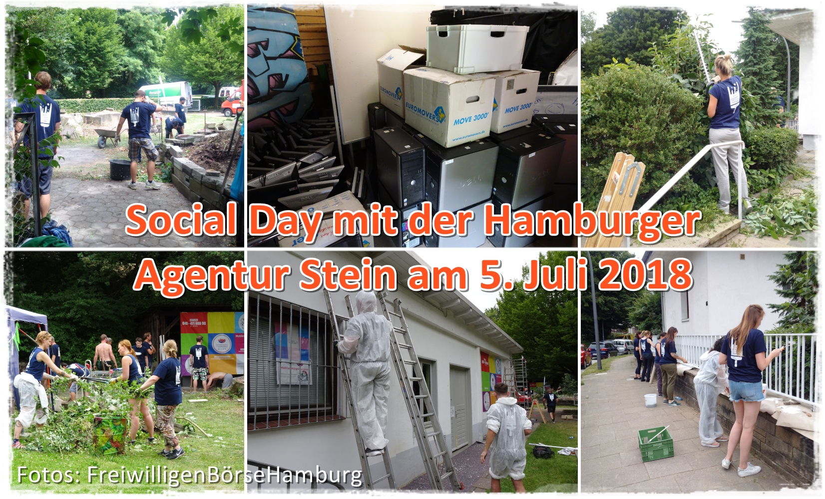 Social Day: FreiwilligenBörseHamburg und Agentur Stein