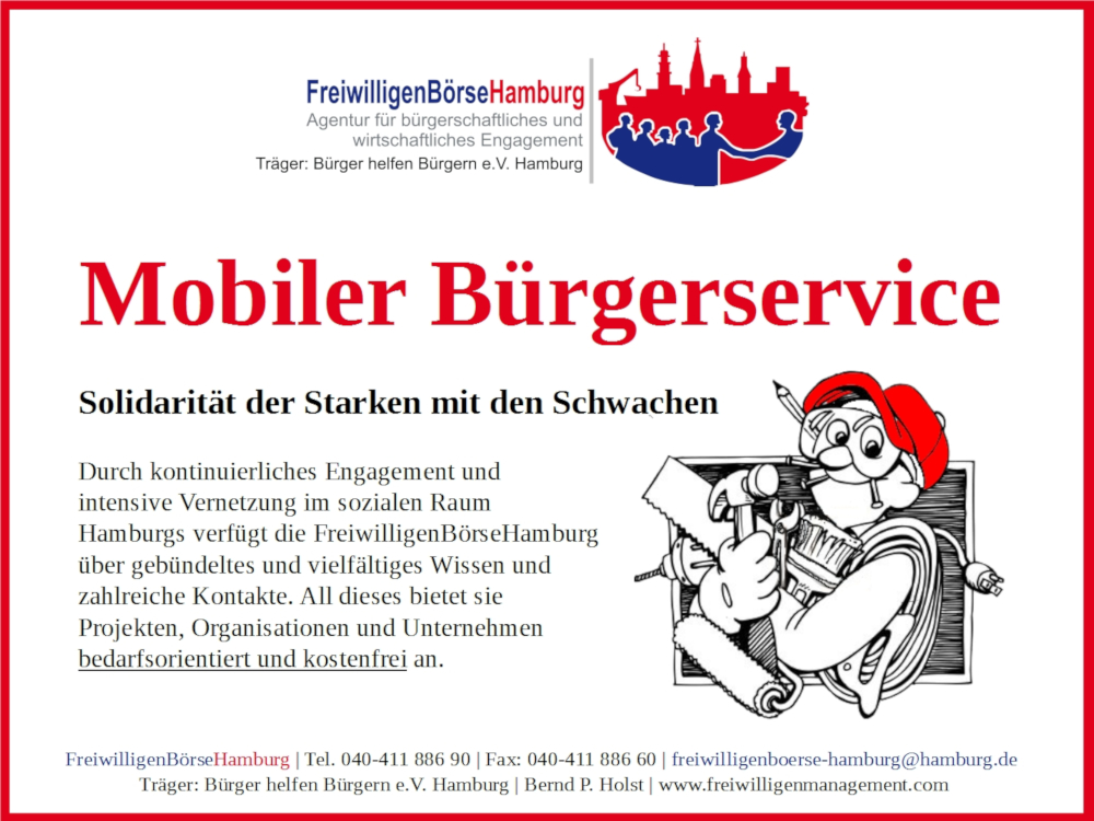 Mobiler Bürgerservice Nachbarn stärken Nachbarn in Hamburg