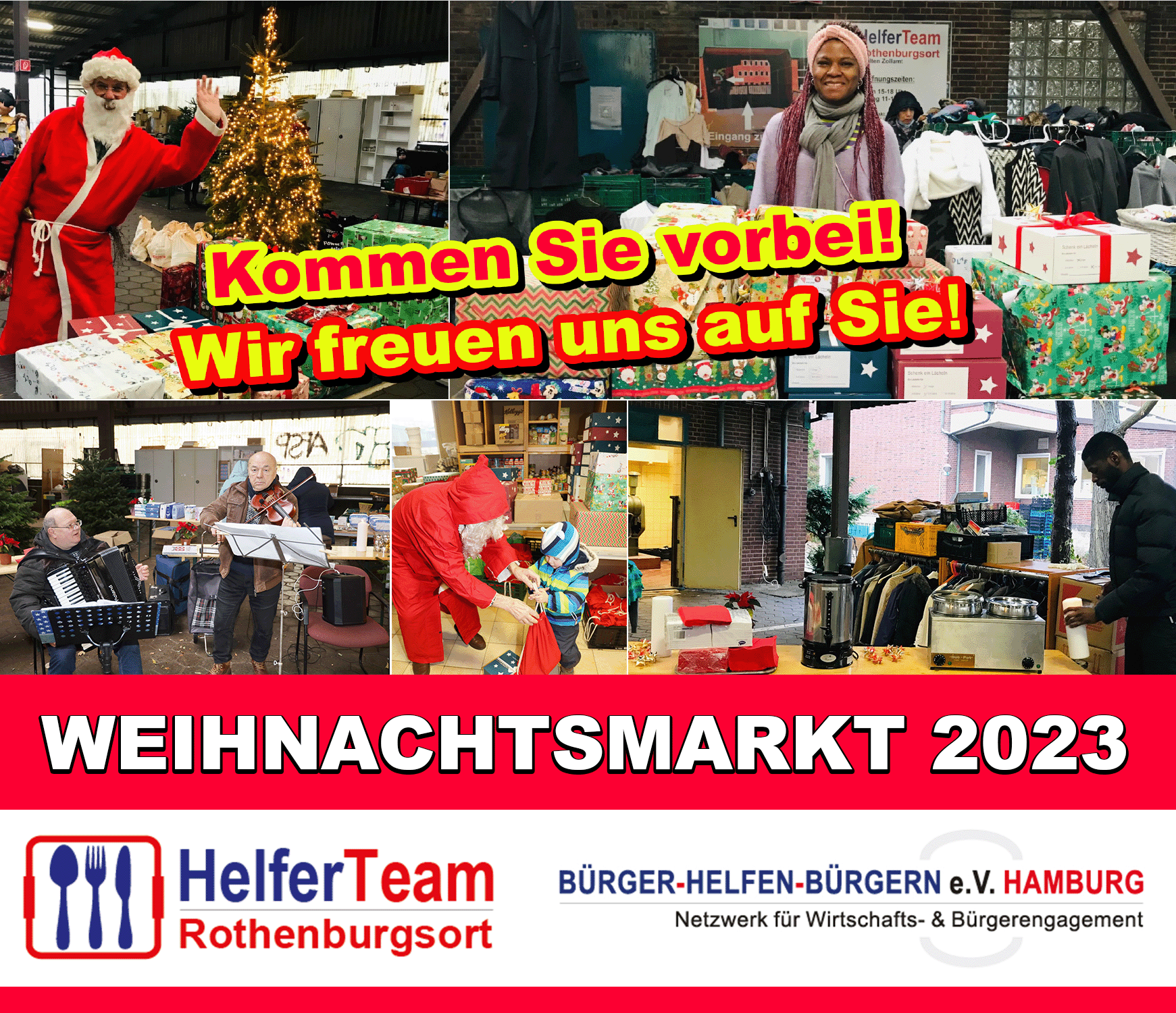 HelferTeamRothenburgsort lädt ein zum Weihnachtsmarkt 2023