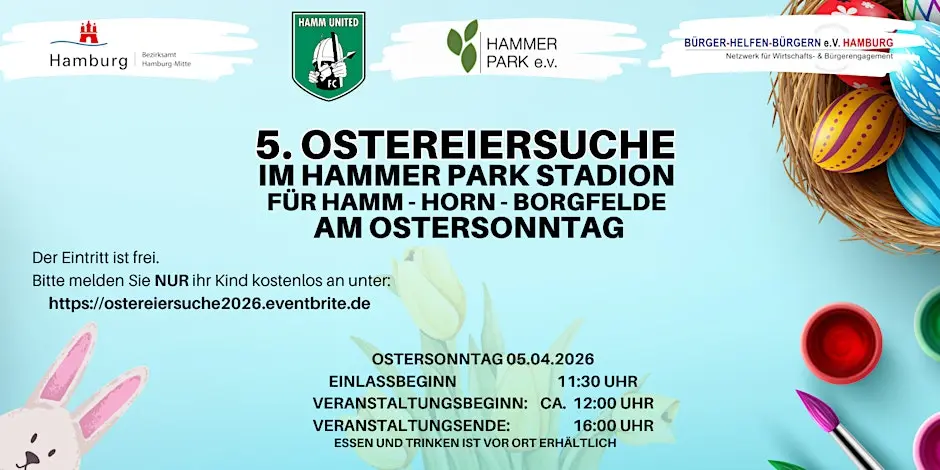 Ostereiersuche im Hammer Park Stadion 2026