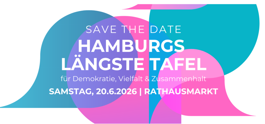 Hamburg längste Tafel für Demokratie, Vielfalt und Zusammenhalt